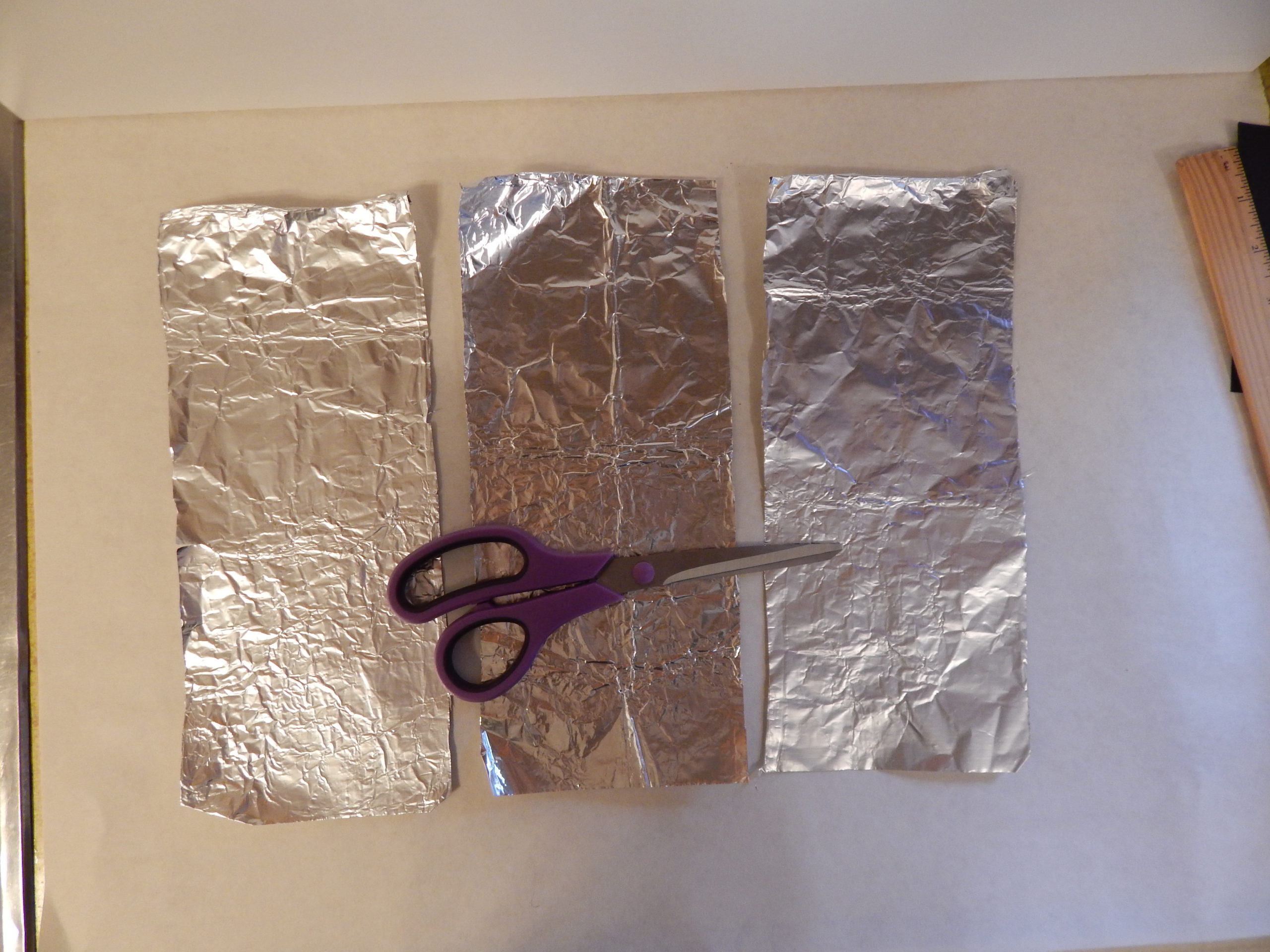 procedural 3c SUNSHINE pieces of cut foil scaled - Solar Oven
