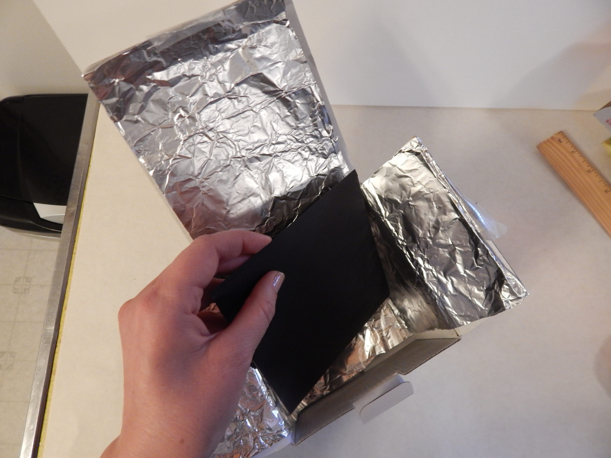 procedural 5 SUNSHINE black paper in bottom scaled - Solar Oven