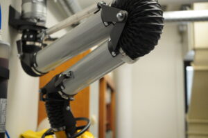 A fume extractor in a laboratory.